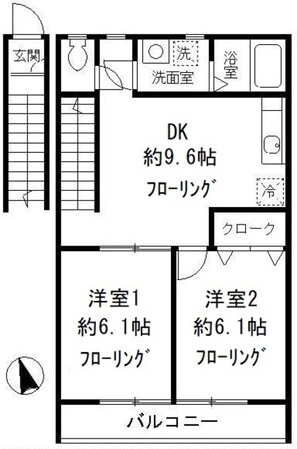 グランパルク東町の物件間取画像